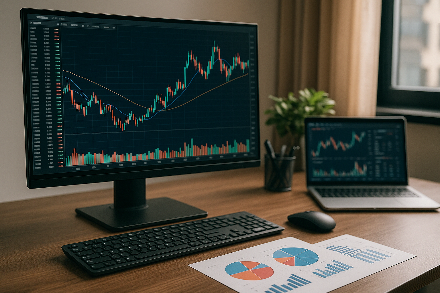 Stock analysis program with financial charts